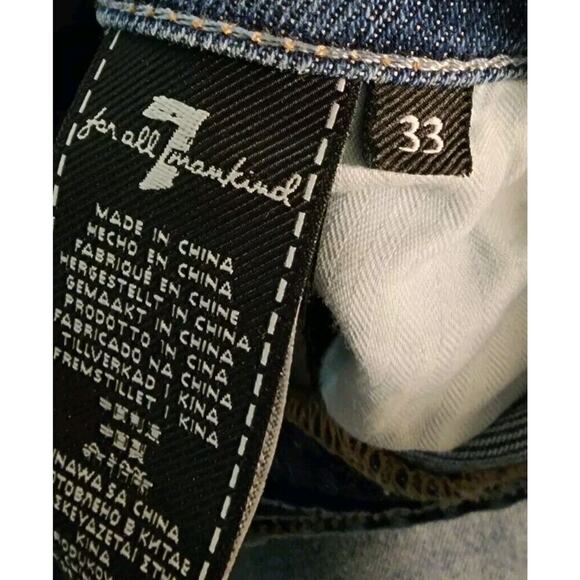 7 For All Man Kind Jeans Flare 33 Waist, 70s, Retro - Picture 10 of 10
